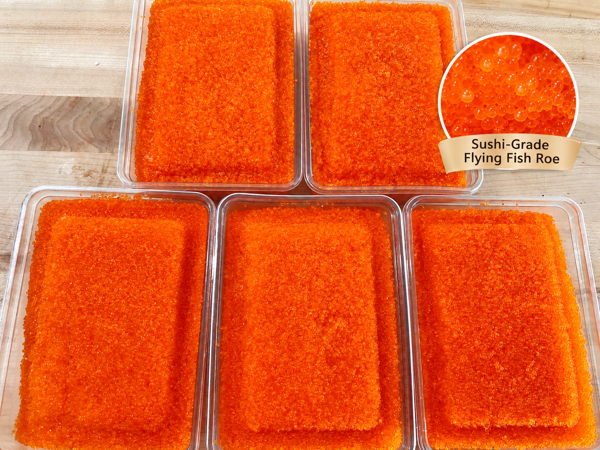 Royal Shrimp & Tobiko Dumplings 虾饺皇水饺 1.5lb 30 pieces Frozen Uncooked Dumplings